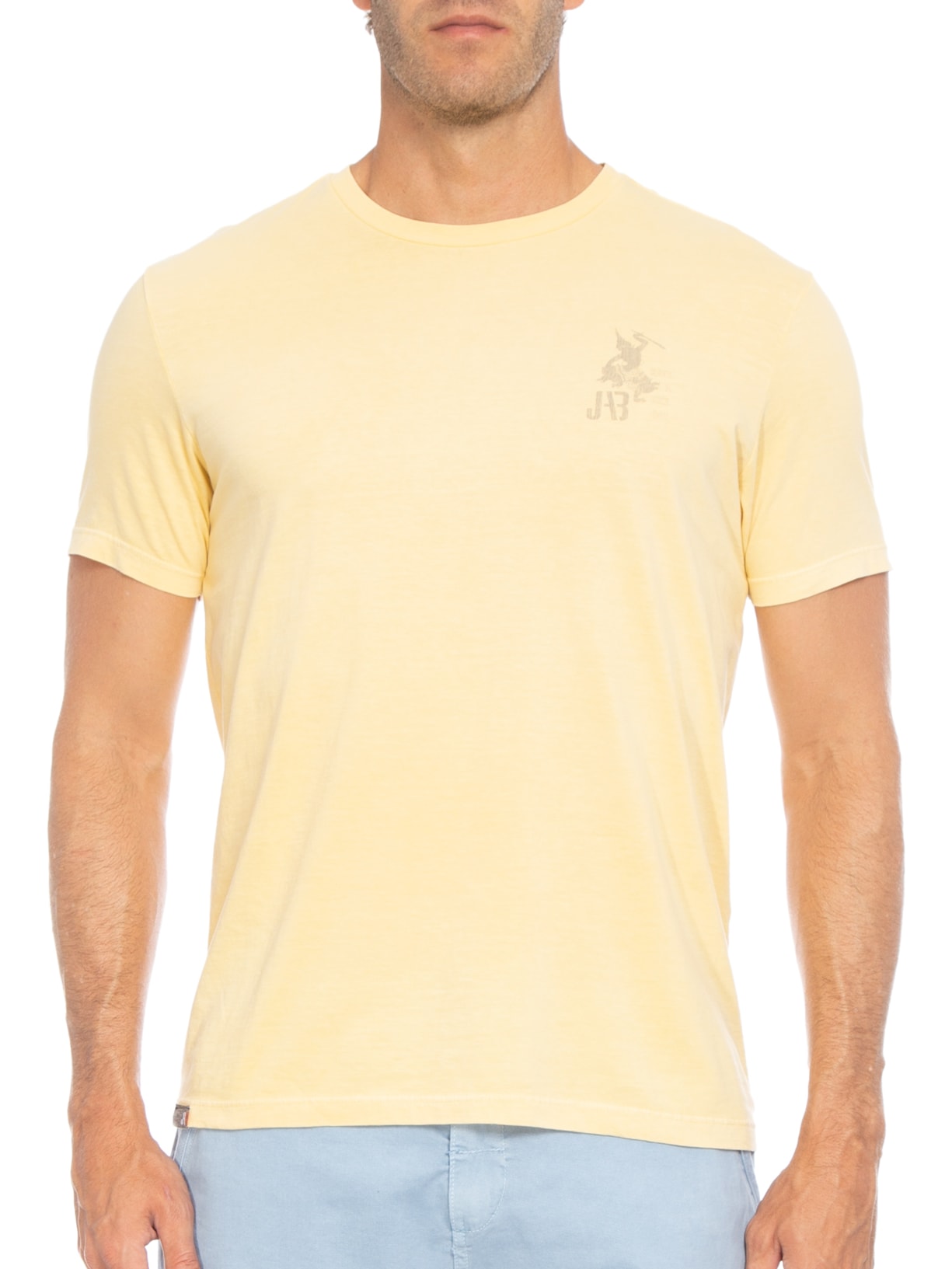 Camiseta Masculina Nice Day Amarelo Jab