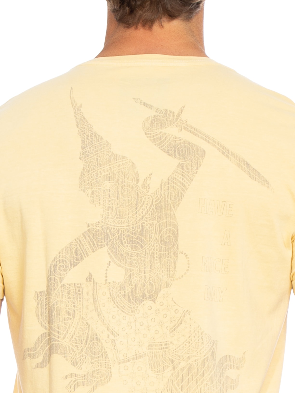 Camiseta Masculina Nice Day Amarelo Jab