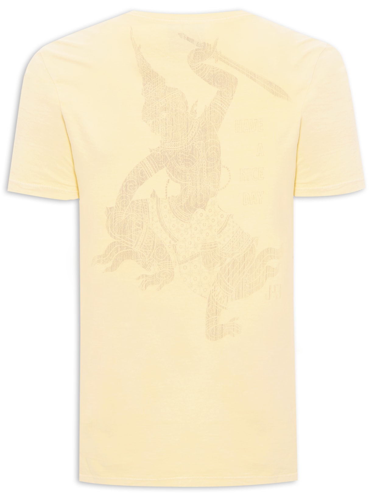 Camiseta Masculina Nice Day Amarelo Jab