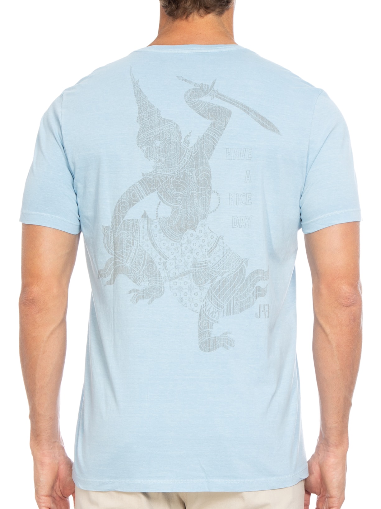 Camiseta Masculina Nice Day Azul Jab