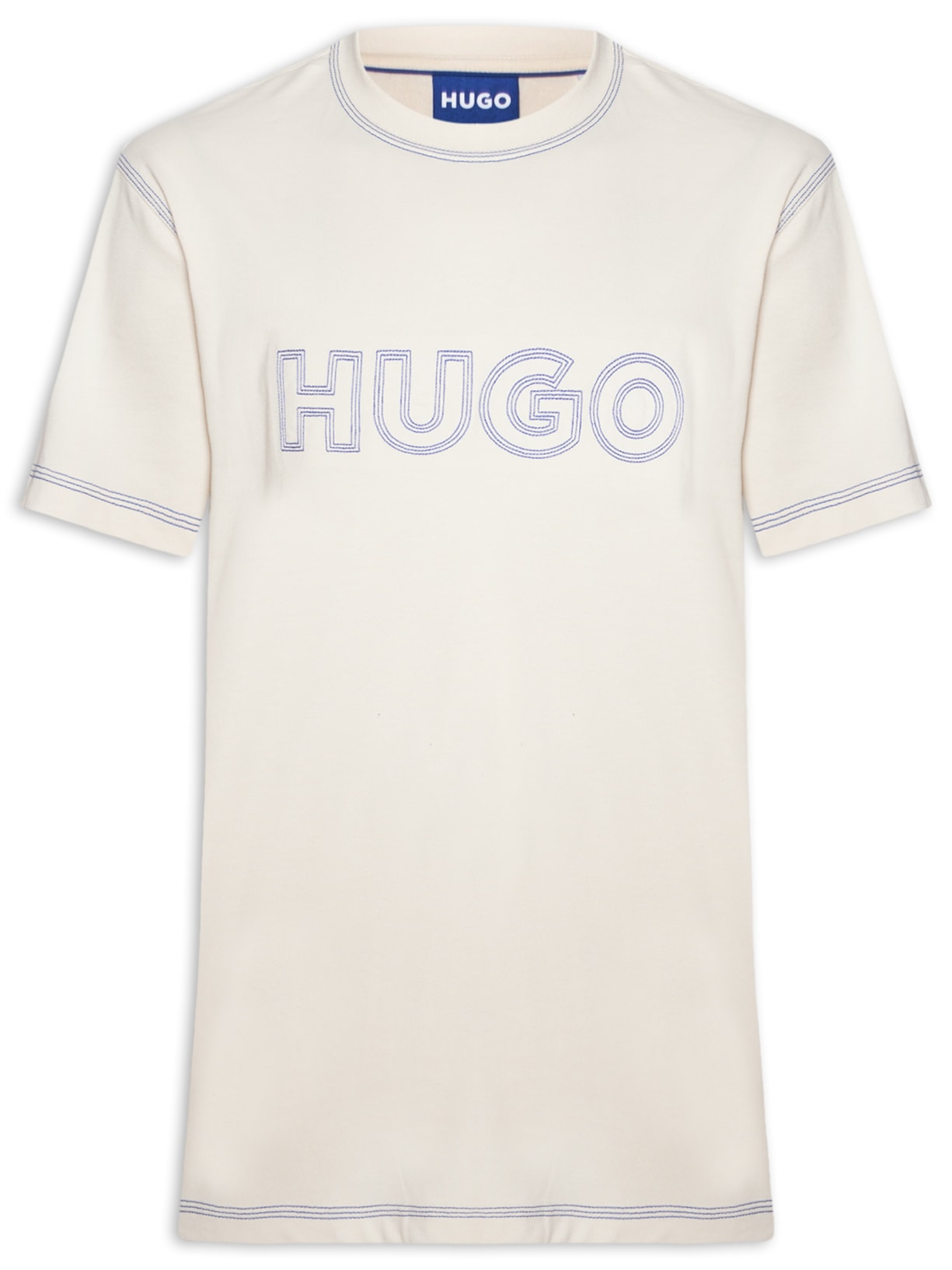 Camiseta Masculina Nitlogo Branco Hugo