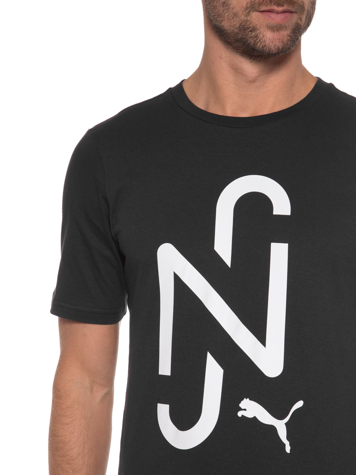 Camiseta Masculina Njr Goal Casuals Tee Preto Puma