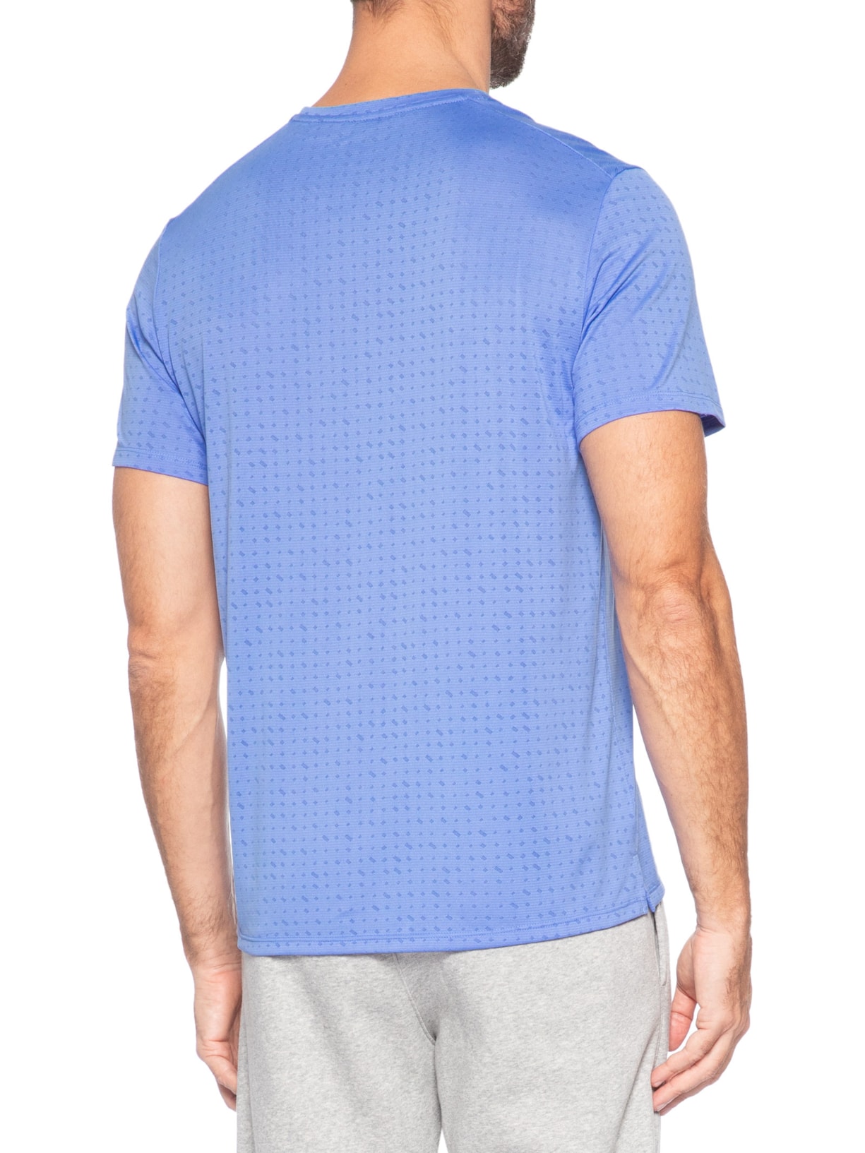 Camiseta Masculina Nk DF Breathe Miler SS Top Azul Nike
