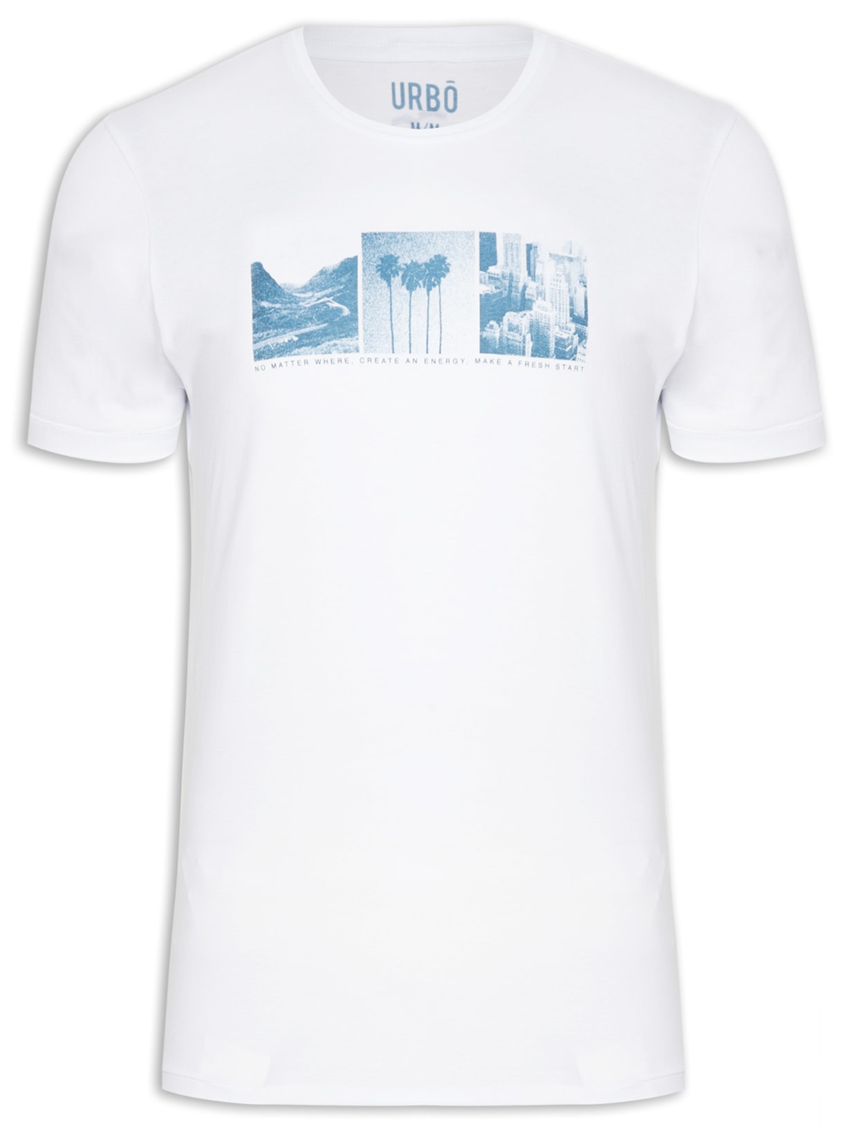 Camiseta Masculina No Matter - Branco