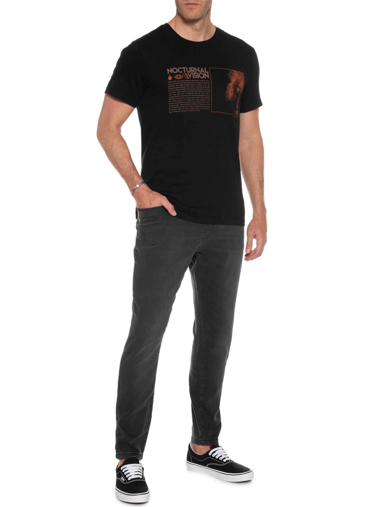 Camiseta Masculina Nocturnal Preto Von Der Volke