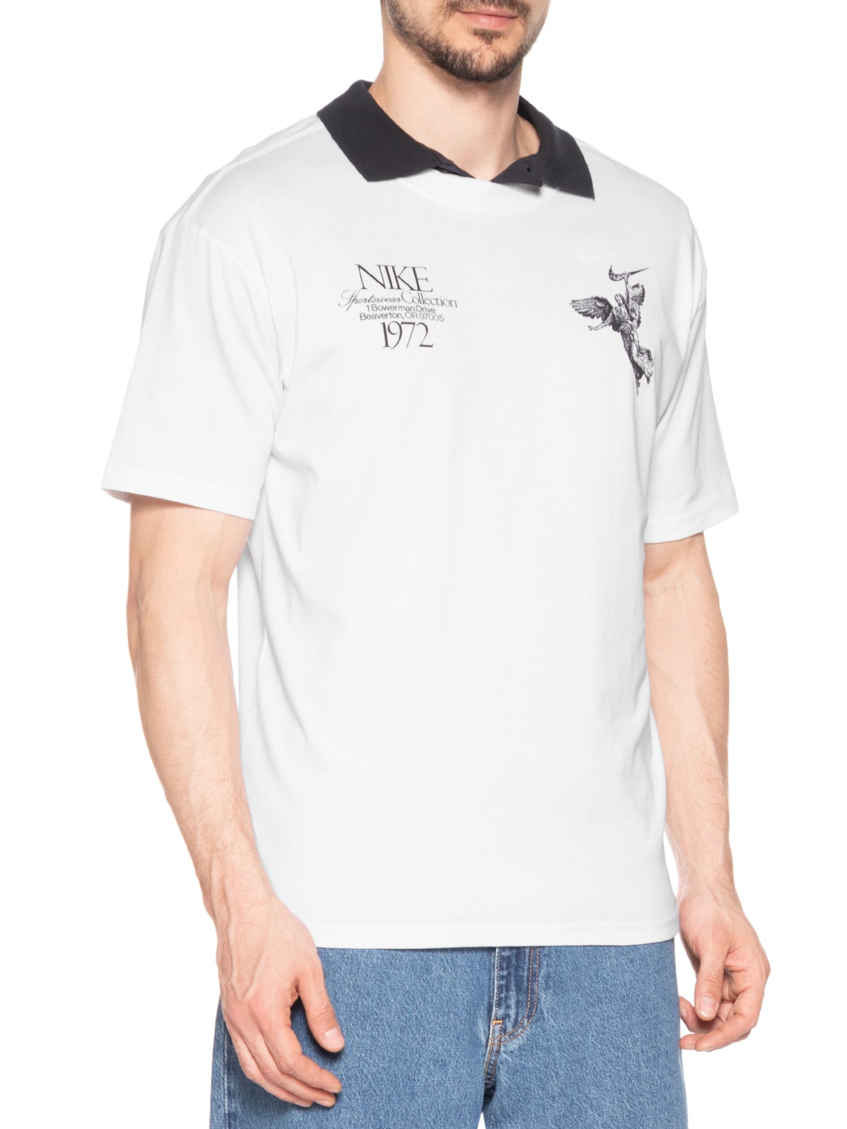Camiseta Masculina Nsw Tee M90 Wings Victor Branco Nike