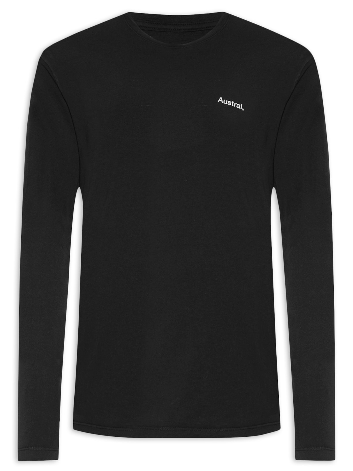 Camiseta Masculina Nuestro Manga Longa - Preto