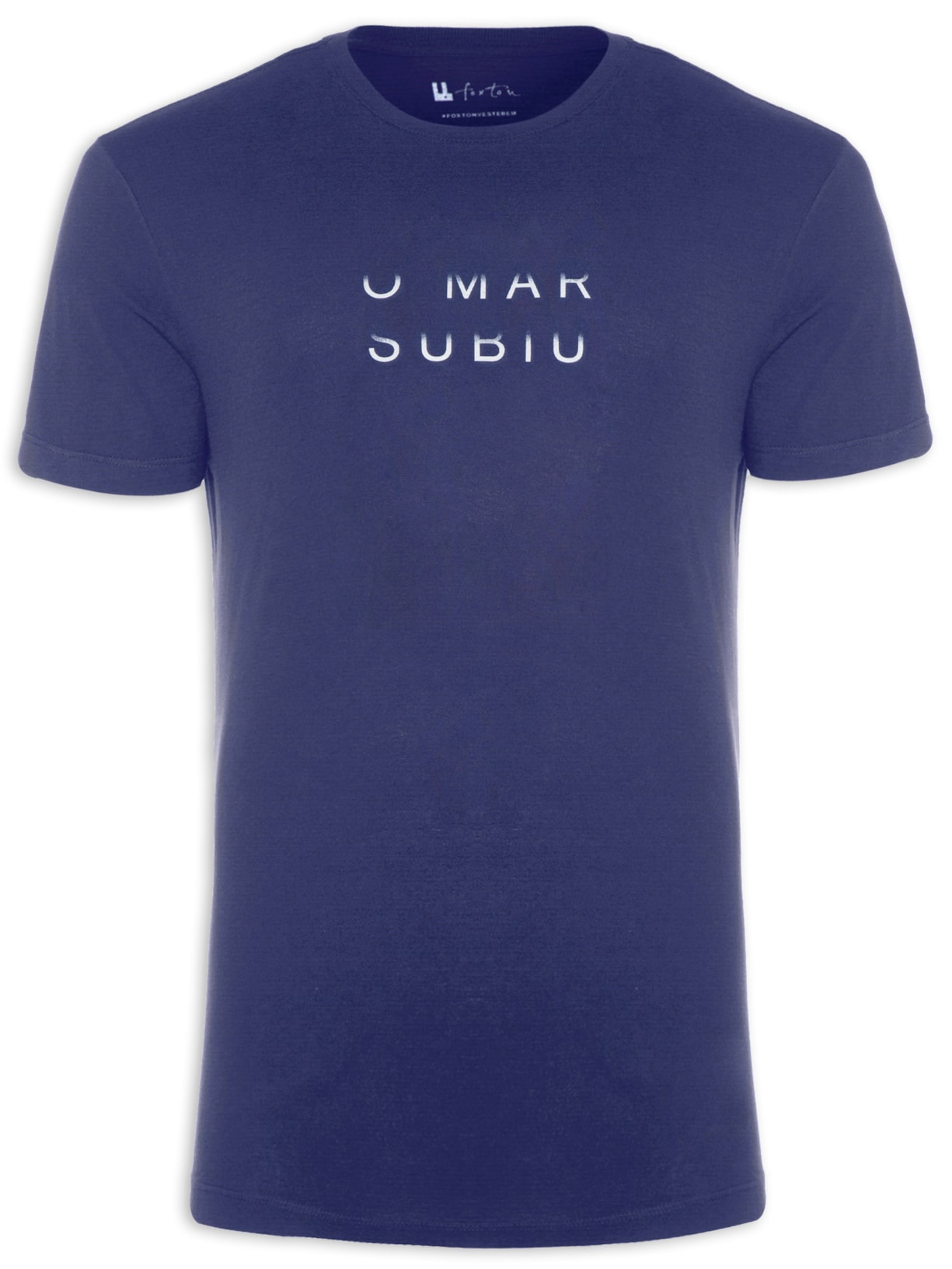Camiseta Masculina O Mar Subiu Azul Foxton