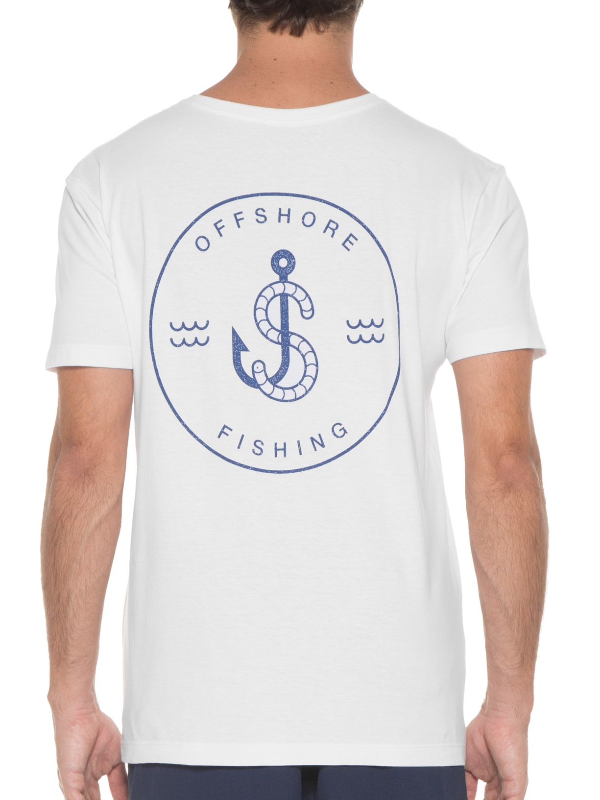 Camiseta Masculina Offshore Fishing Branco Austral