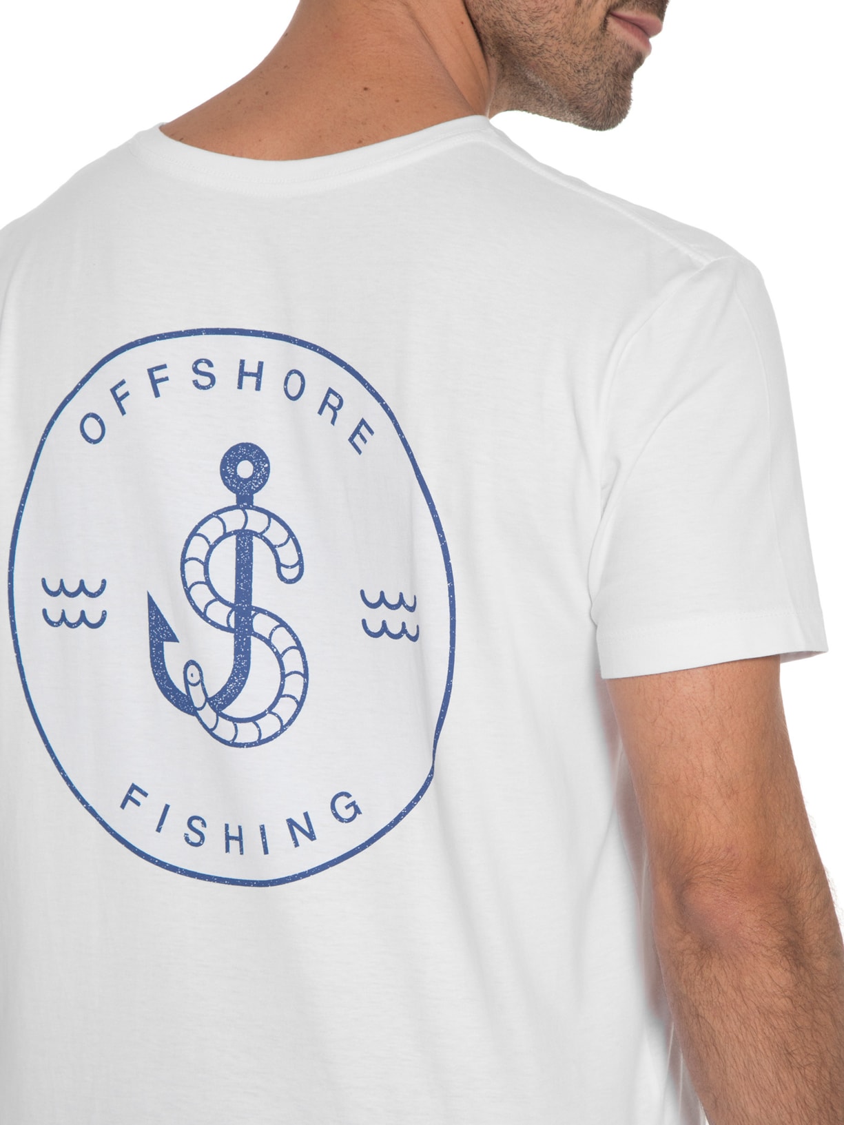 Camiseta Masculina Offshore Fishing Branco Austral