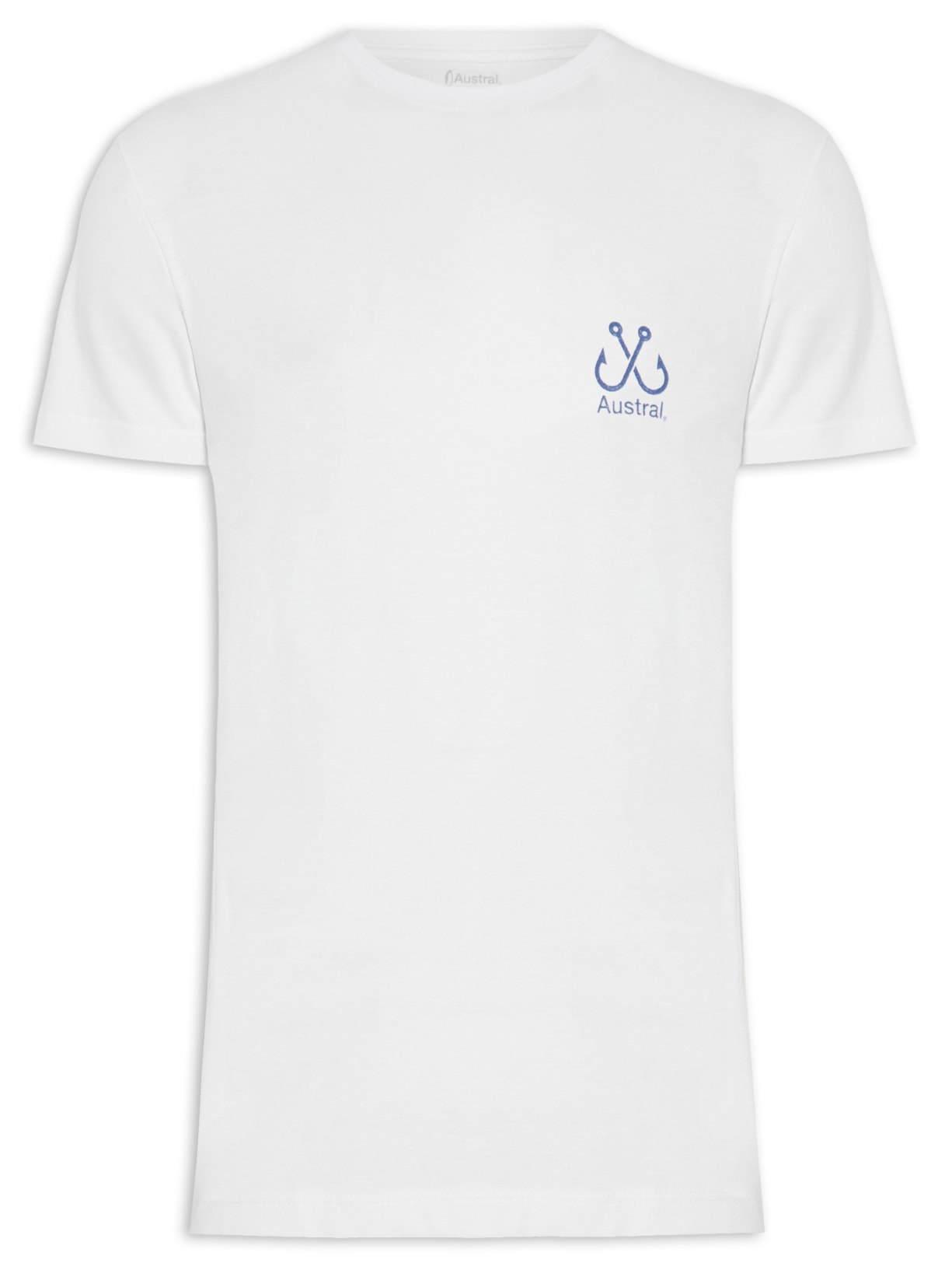 Camiseta Masculina Offshore Fishing Branco Austral