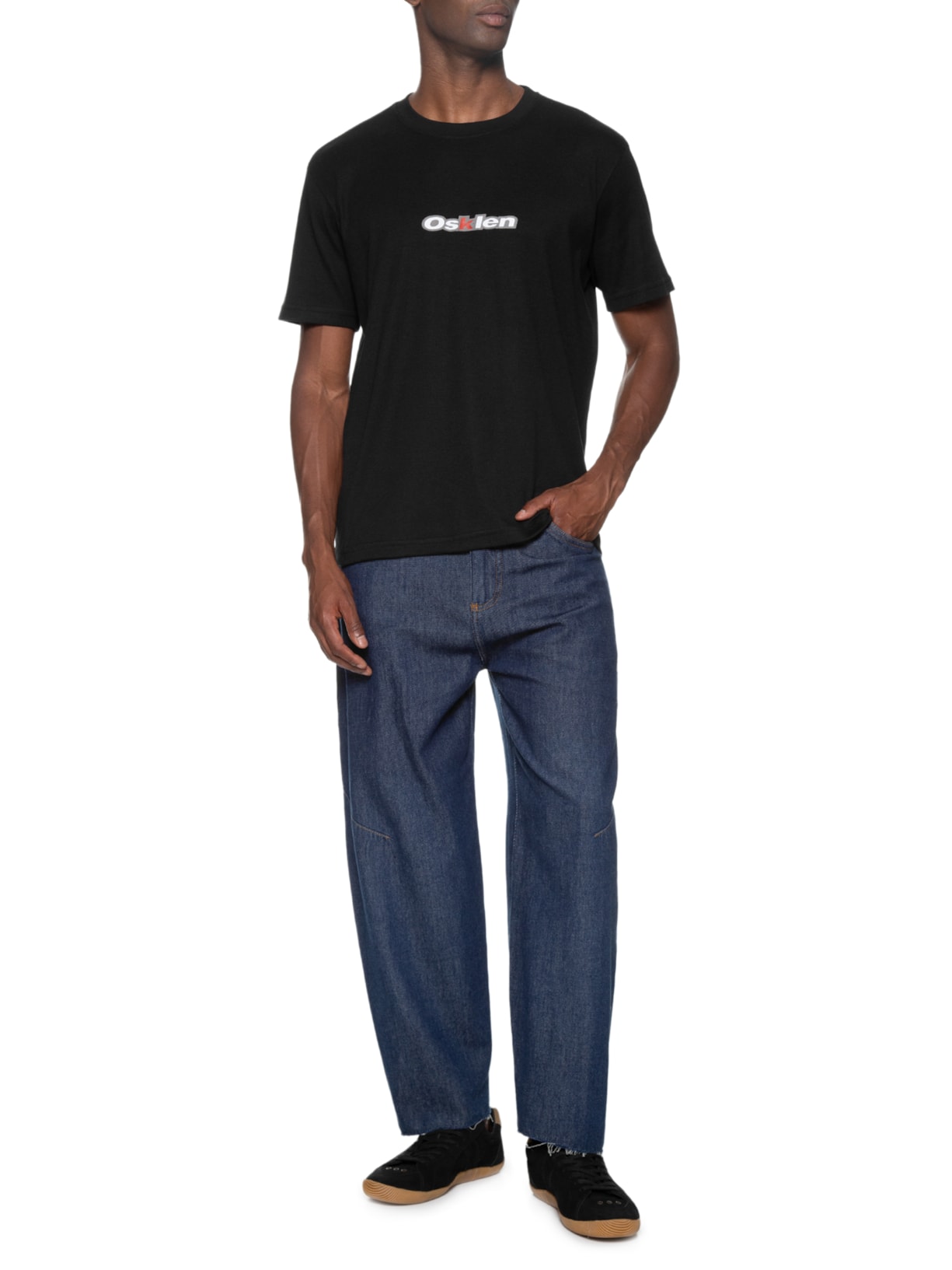 Camiseta Masculina Old Masculino Preto Osklen