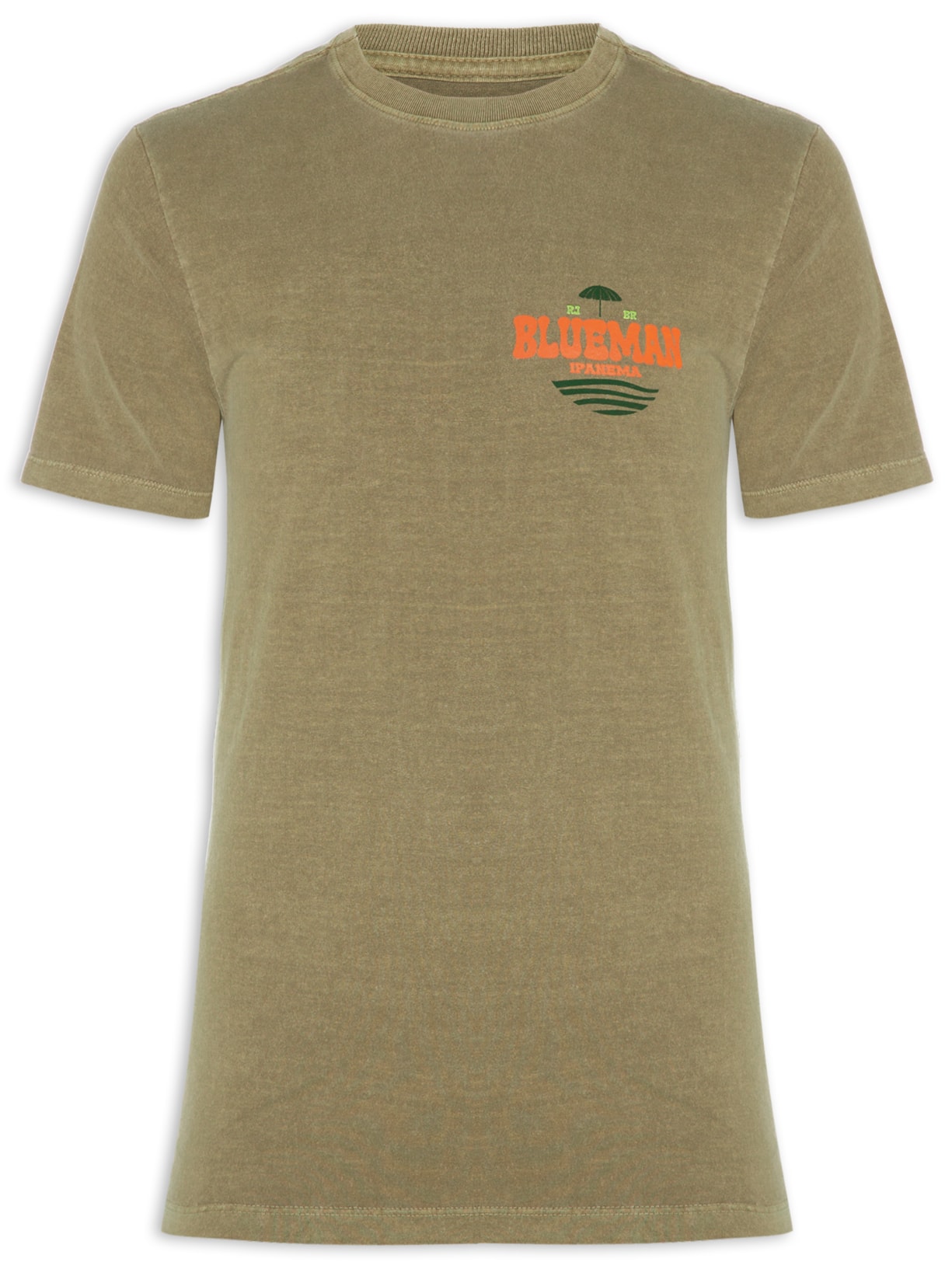 Camiseta Masculina Onda Blue Bege Blueman