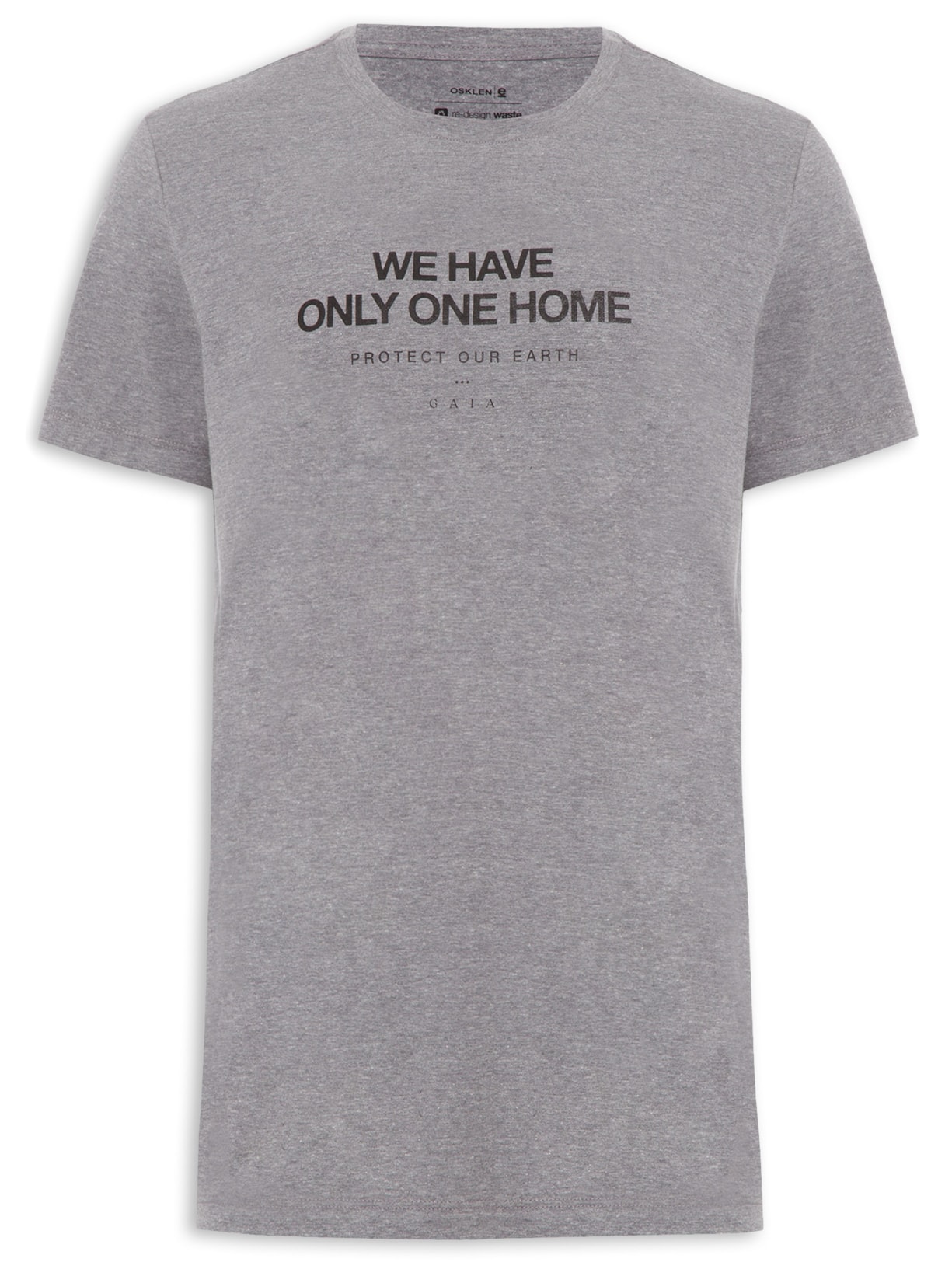 Camiseta Masculina Only One Home Cinza Osklen