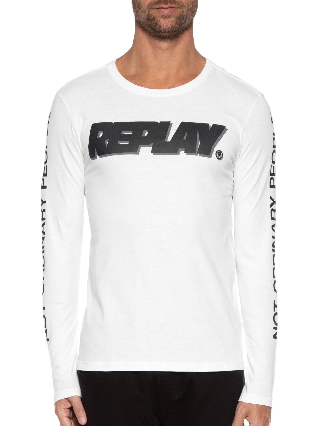 Camiseta Masculina Ordinary Branco Replay