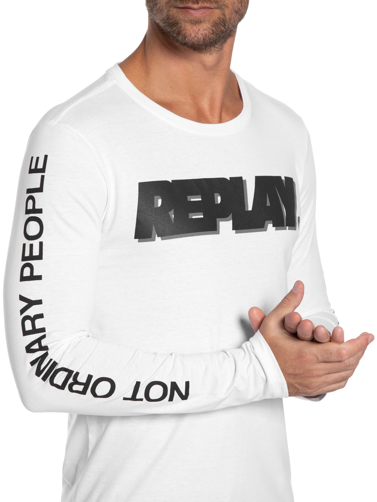 Camiseta Masculina Ordinary Branco Replay