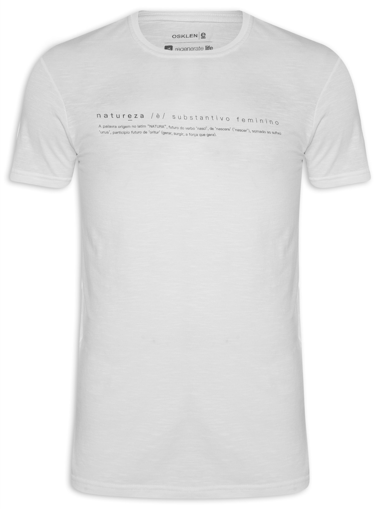 Camiseta Masculina Org Nature Branco Osklen