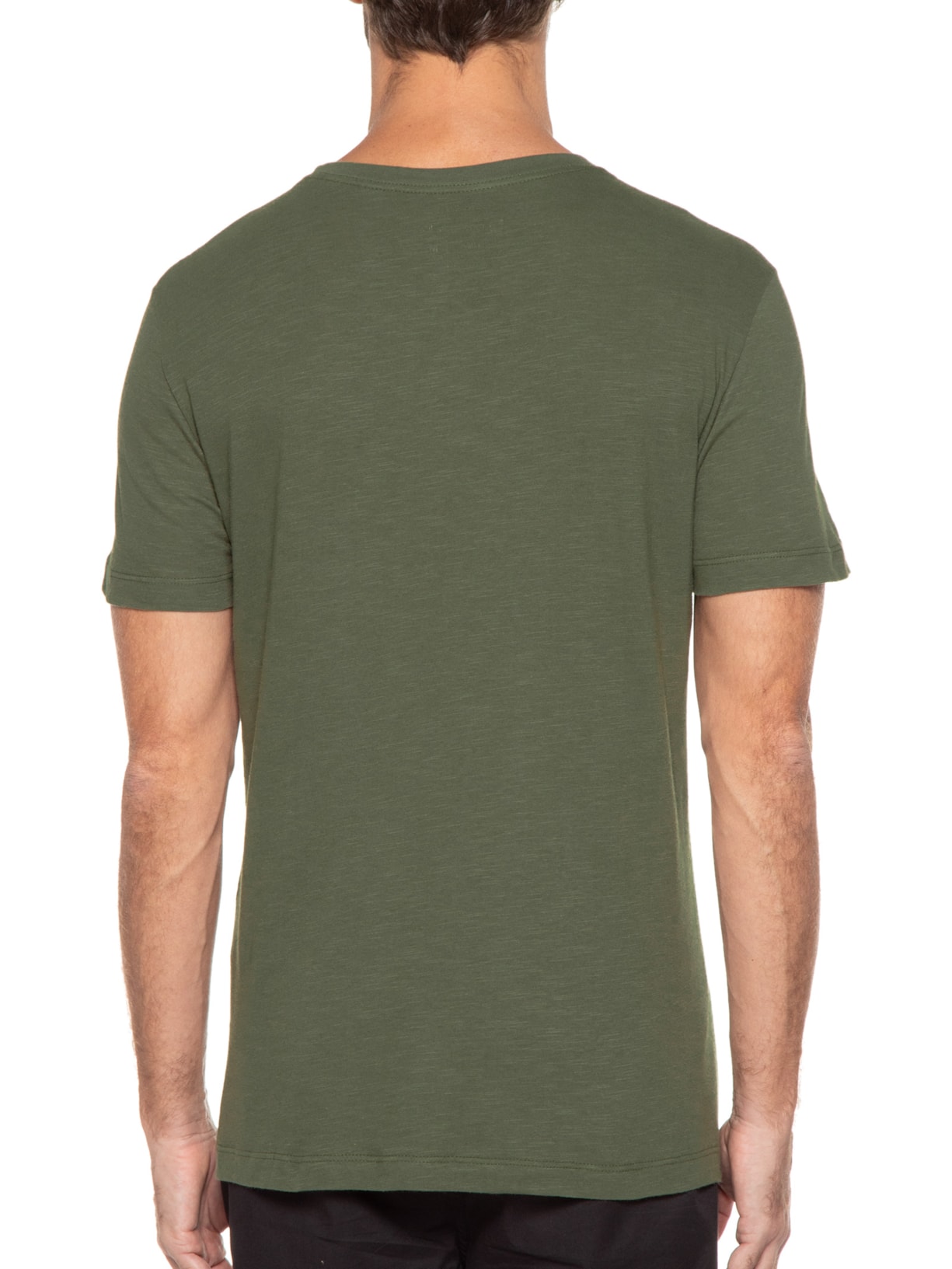 Camiseta Masculina Org Rough E-brigade Verde Osklen