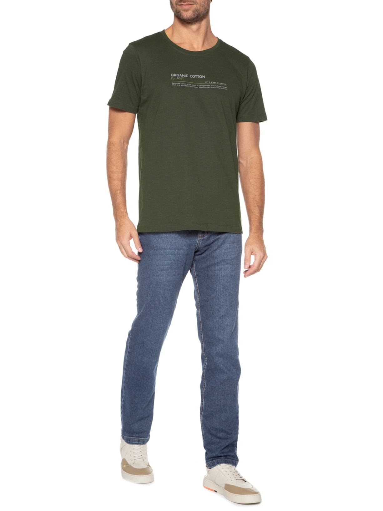 Camiseta Masculina Organic Cotton Verde Urbô