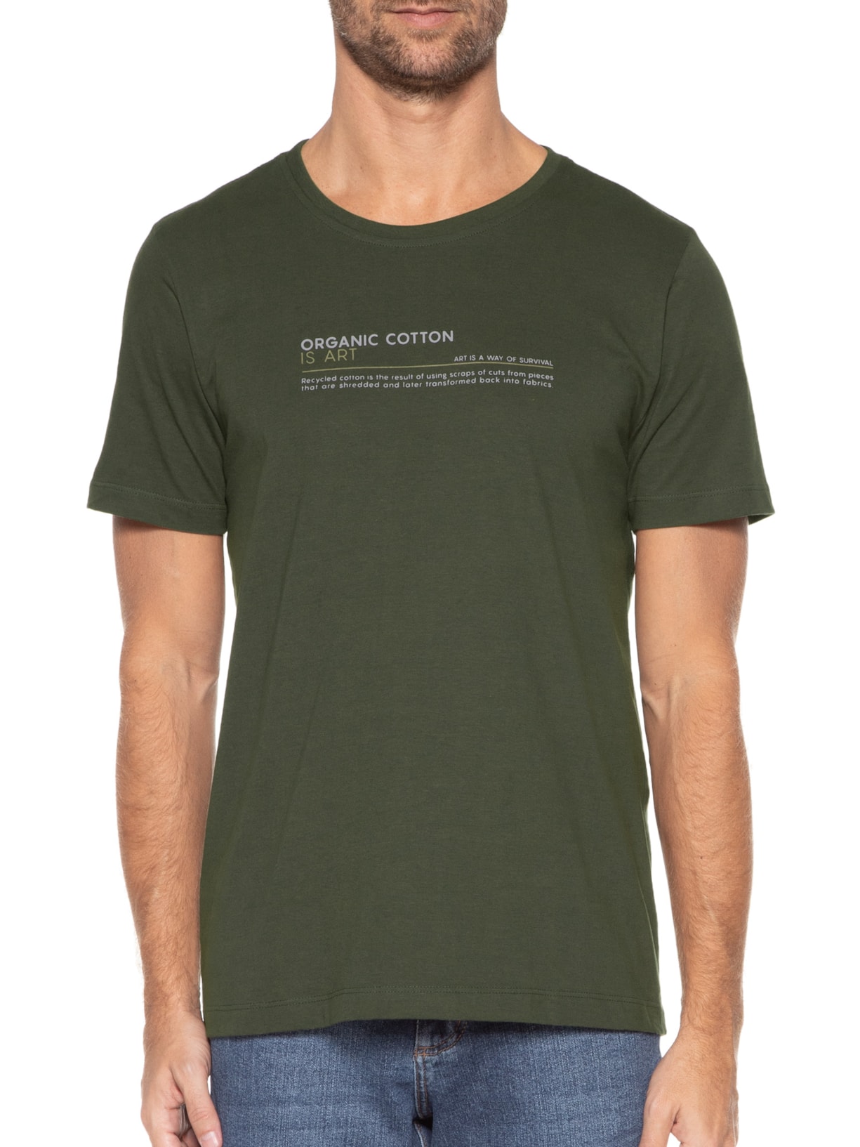 Camiseta Masculina Organic Cotton Verde Urbô