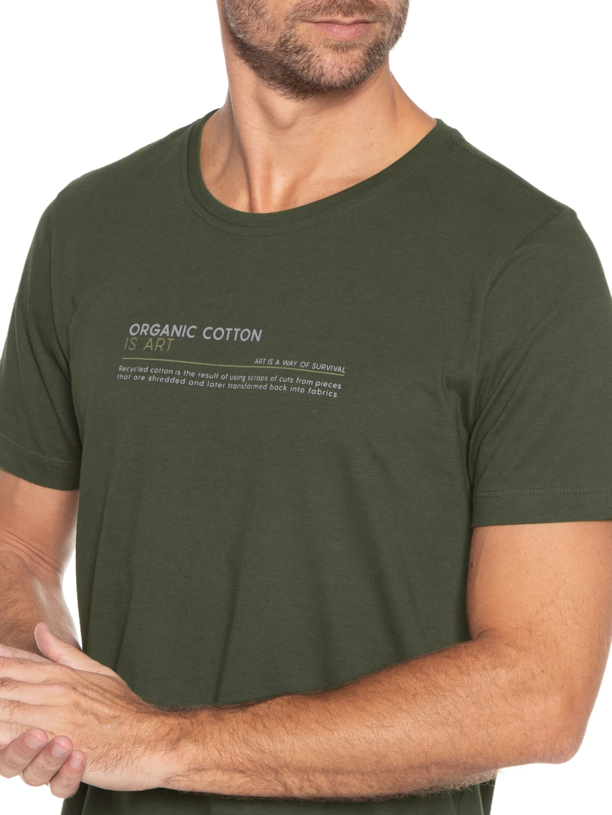 Camiseta Masculina Organic Cotton Verde Urbô