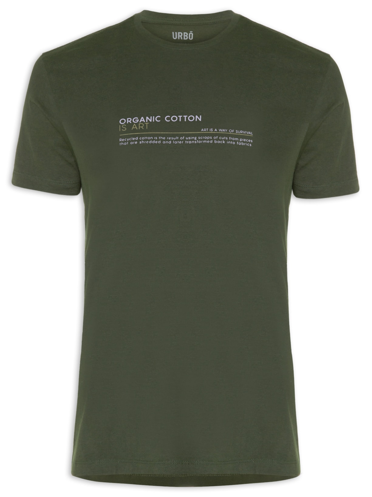 Camiseta Masculina Organic Cotton Verde Urbô