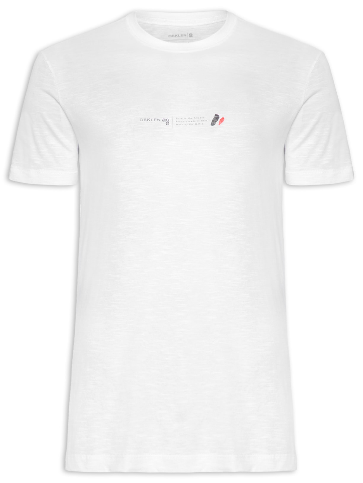 Camiseta Masculina Organic Rough Ag Symbol Maculino - Branco