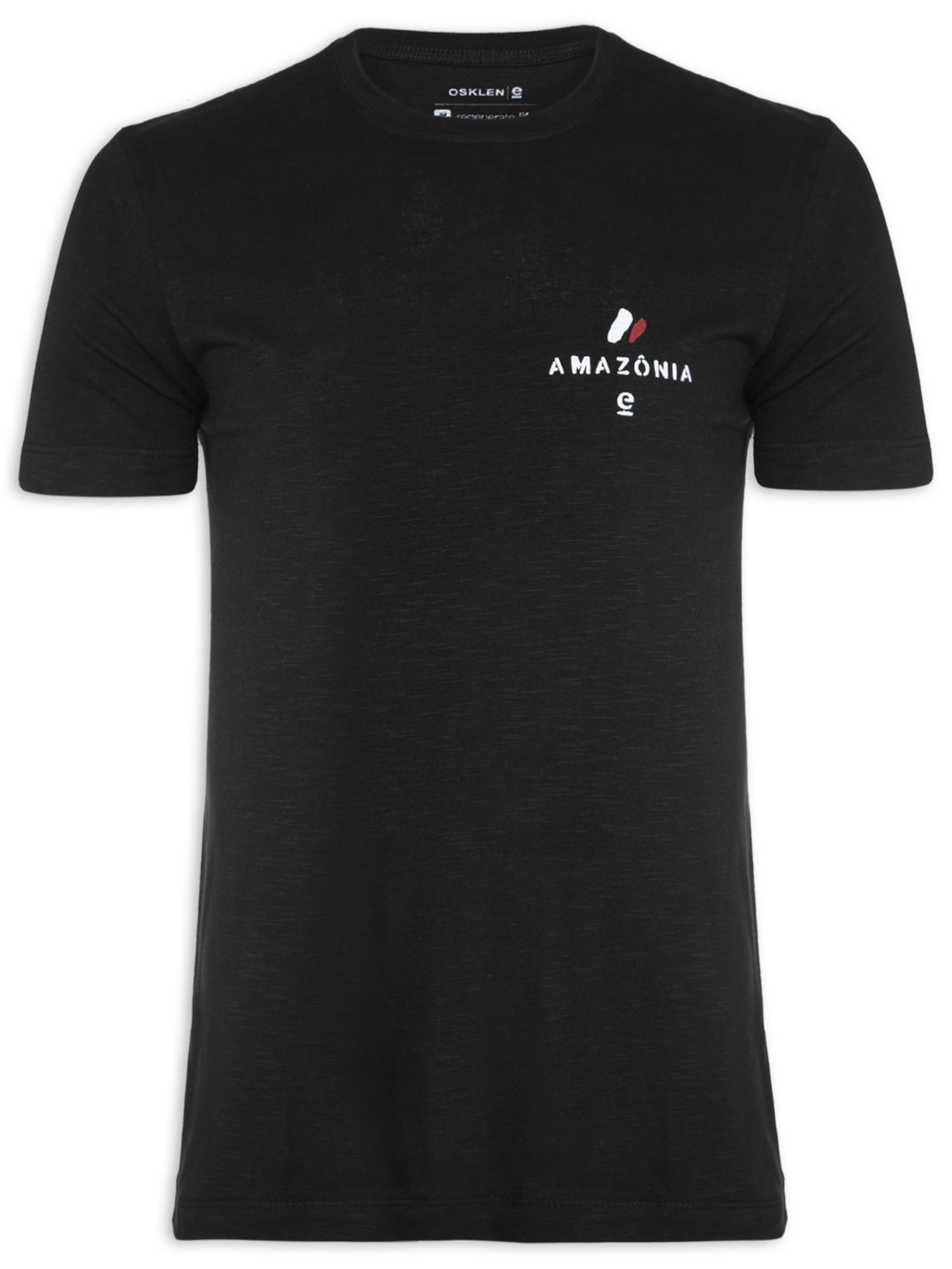 Camiseta Masculina Organic Rough Amazônia - Preto