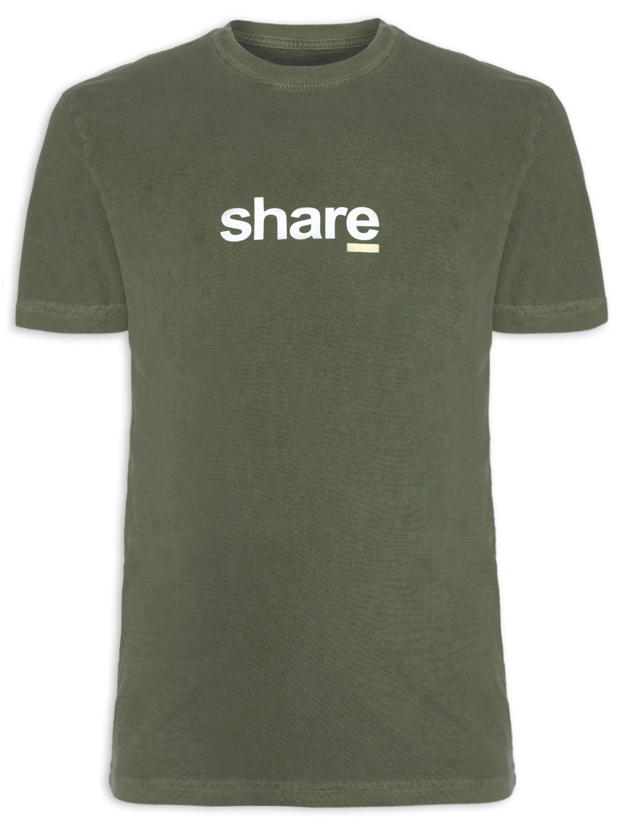 Camiseta Masculina Organic Rough Share - Verde