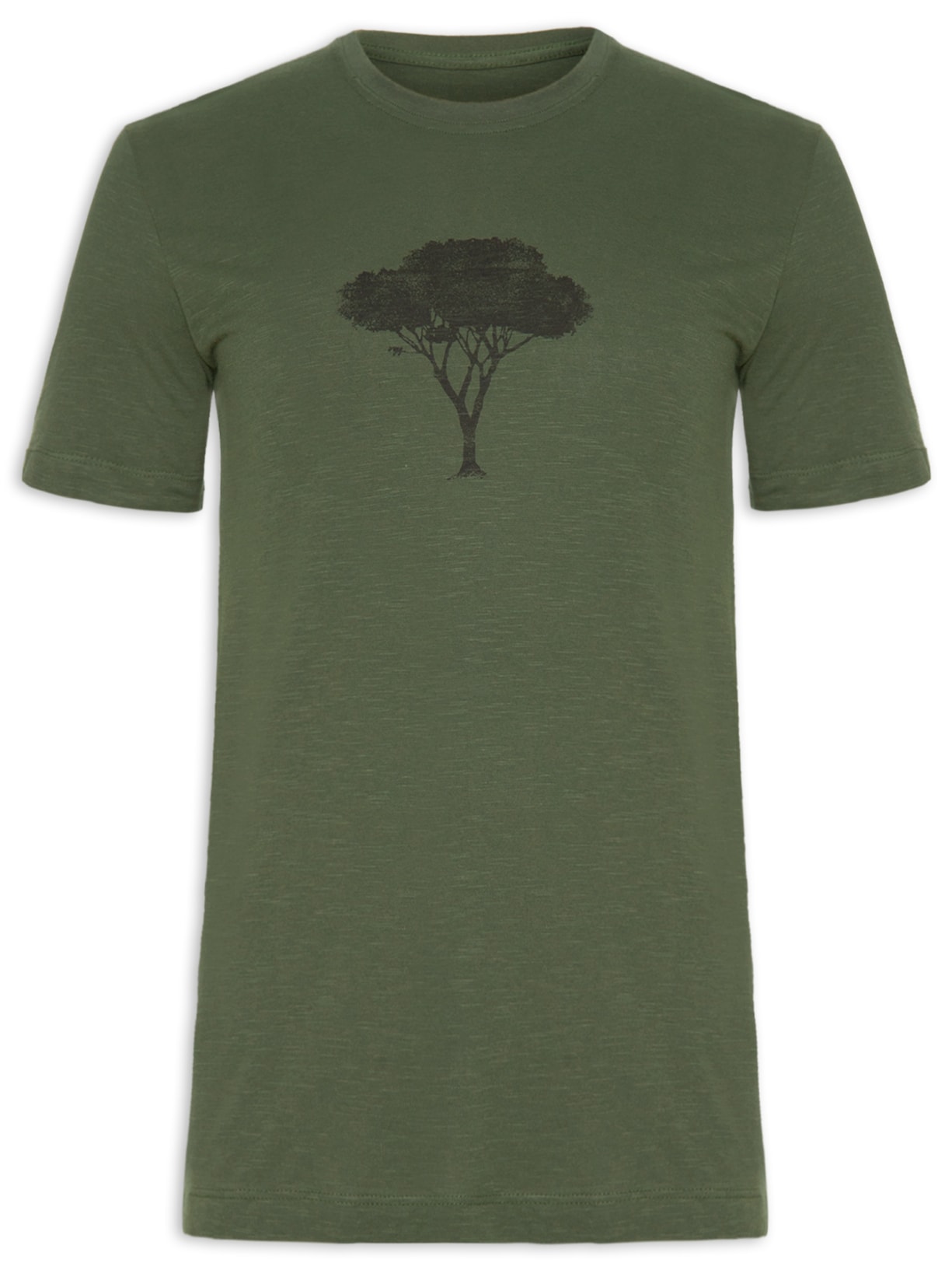 Camiseta Masculina Organic Rough Tree - Verde