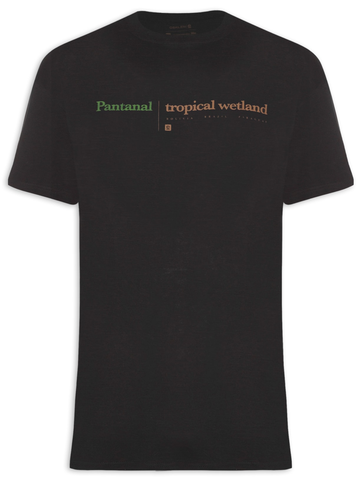 Camiseta Masculina Organic Rough Tropical Wetl - Preto