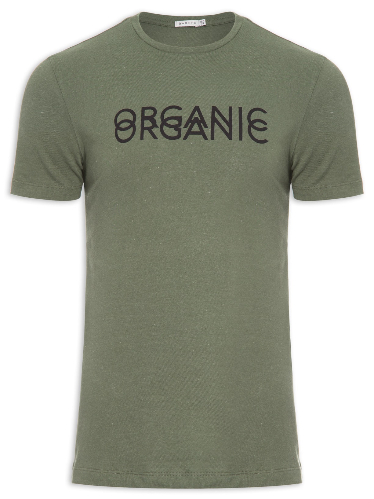 Camiseta Masculina Orgânica Estampada - Verde