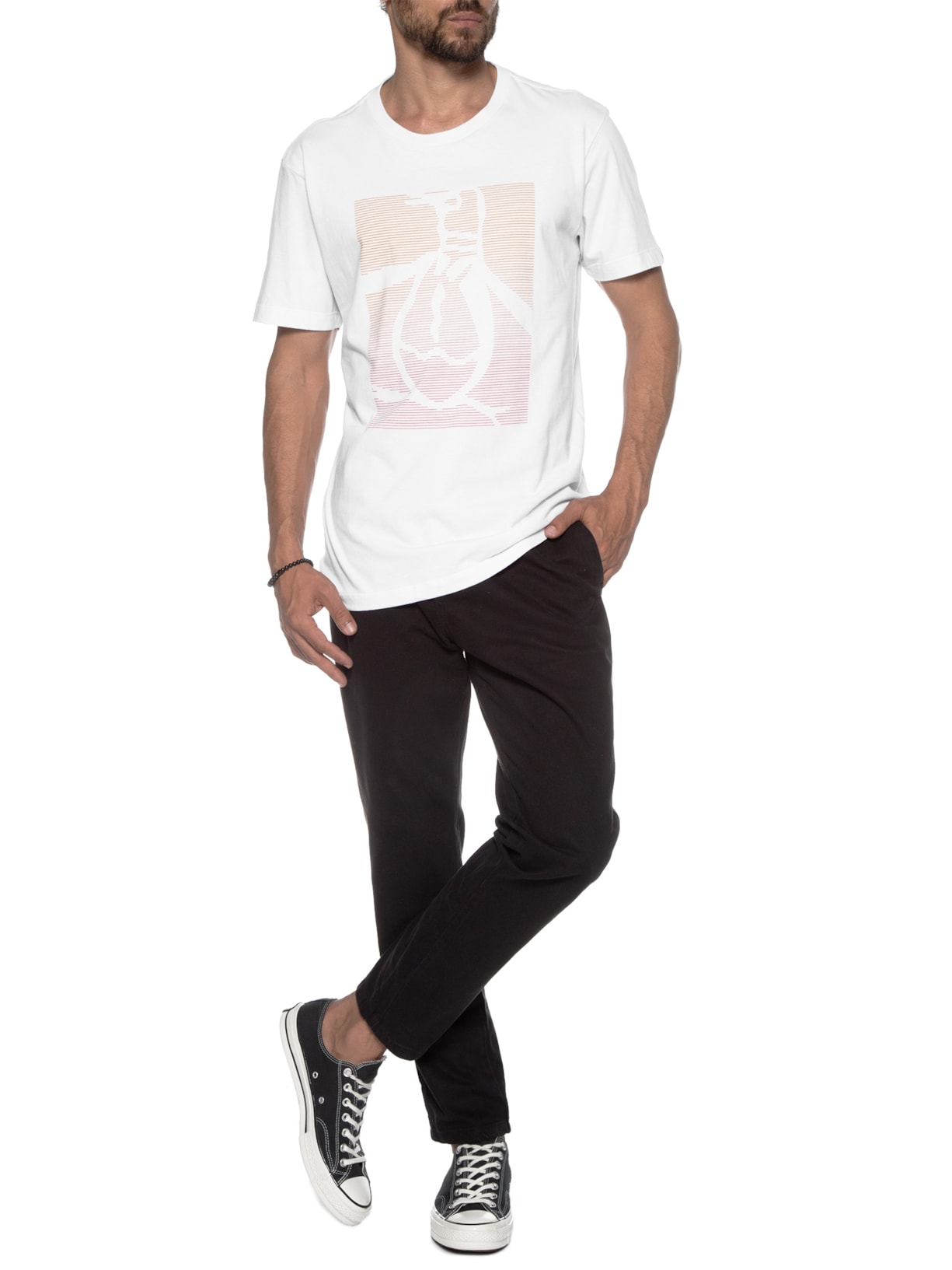 Camiseta Masculina Original Branco Original Penguin