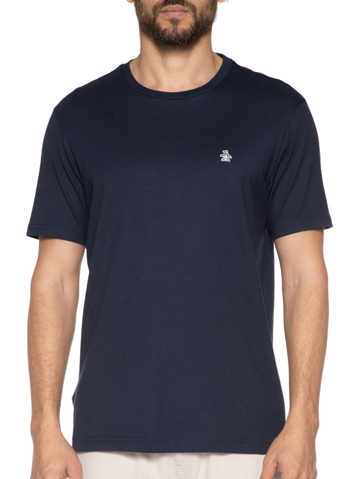 Camiseta Masculina Original Lisa Azul Original Penguin