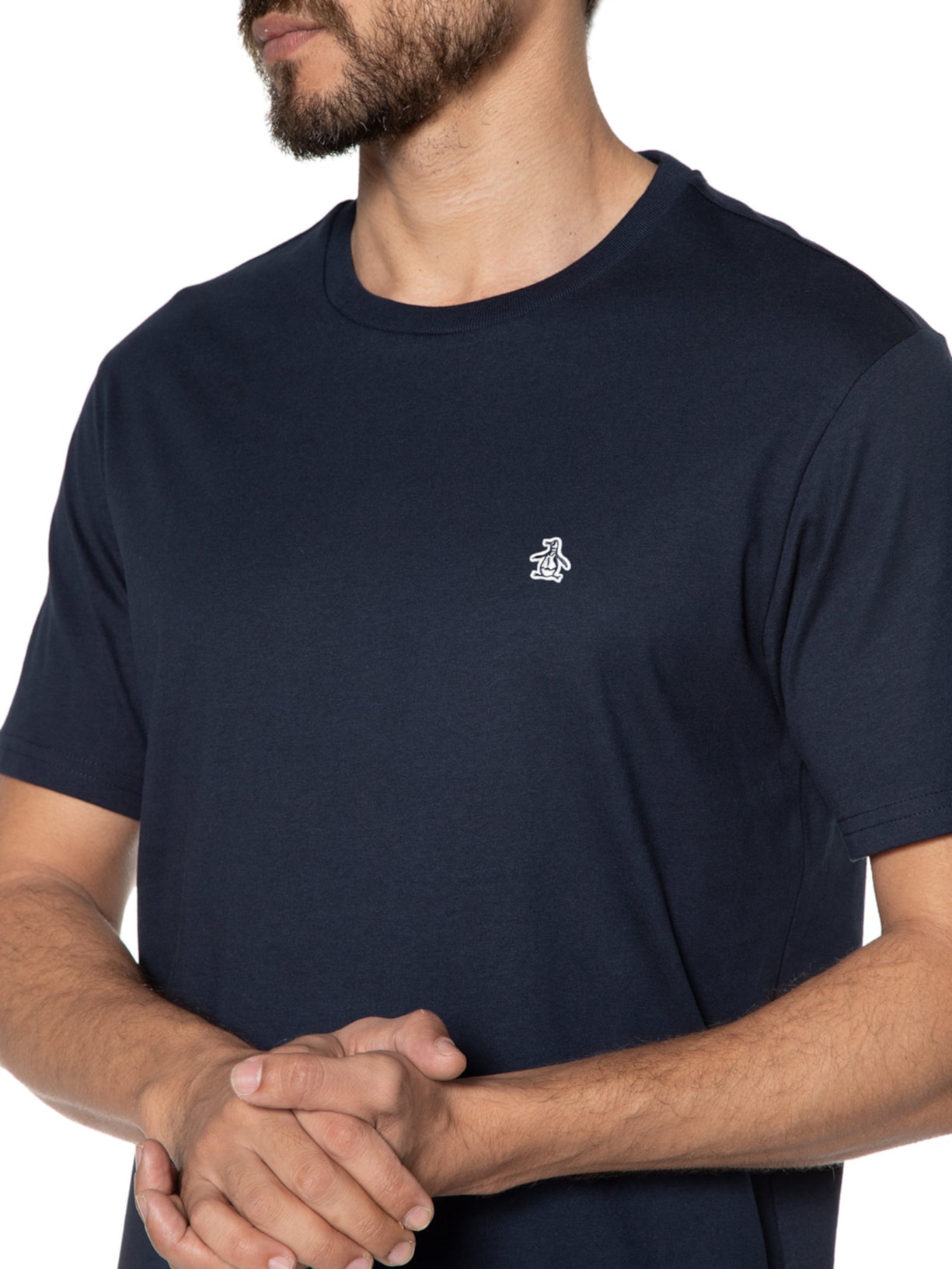 Camiseta Masculina Original Lisa Azul Original Penguin