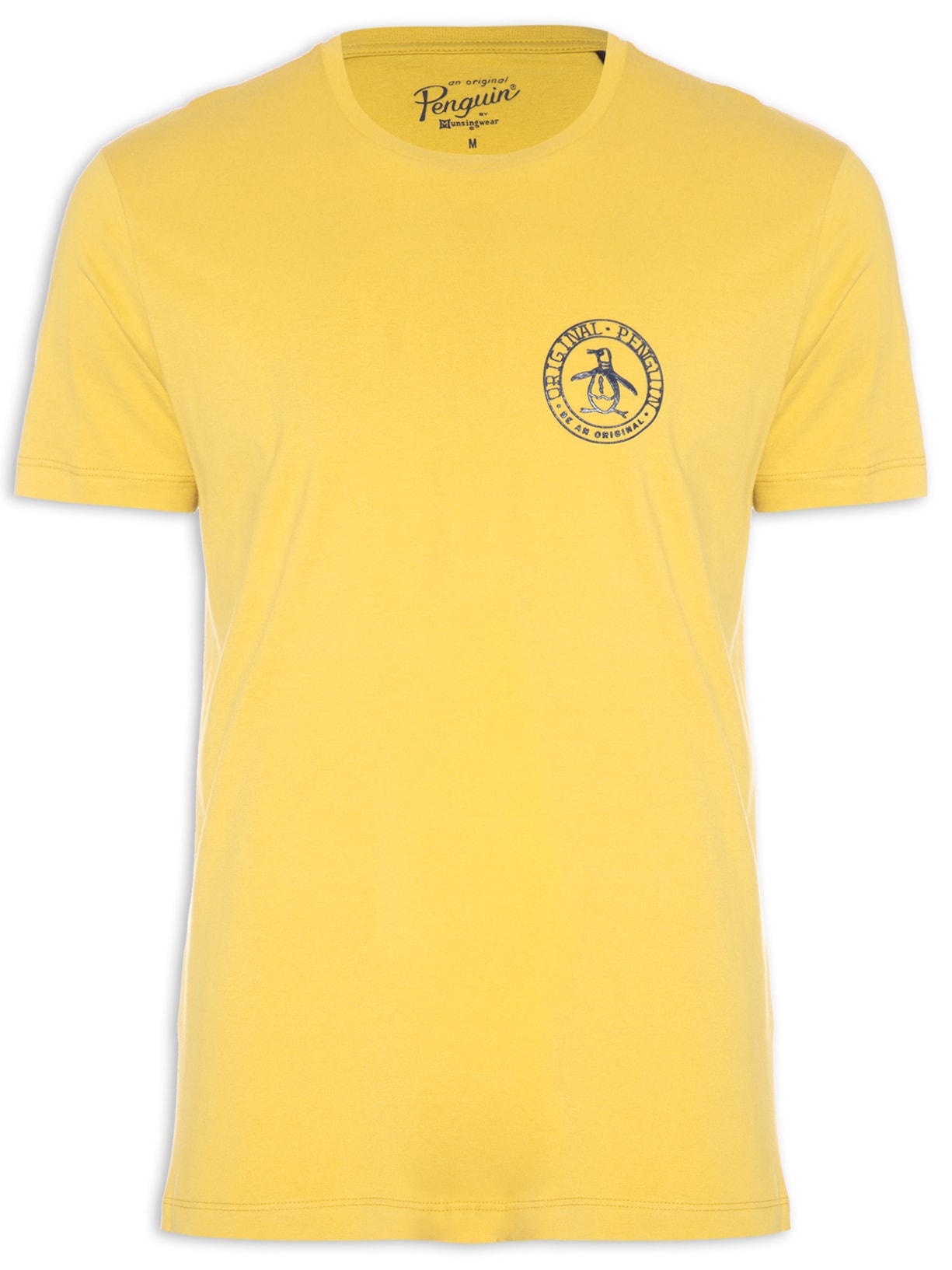 Camiseta Masculina Original Logo Bordado - Amarelo