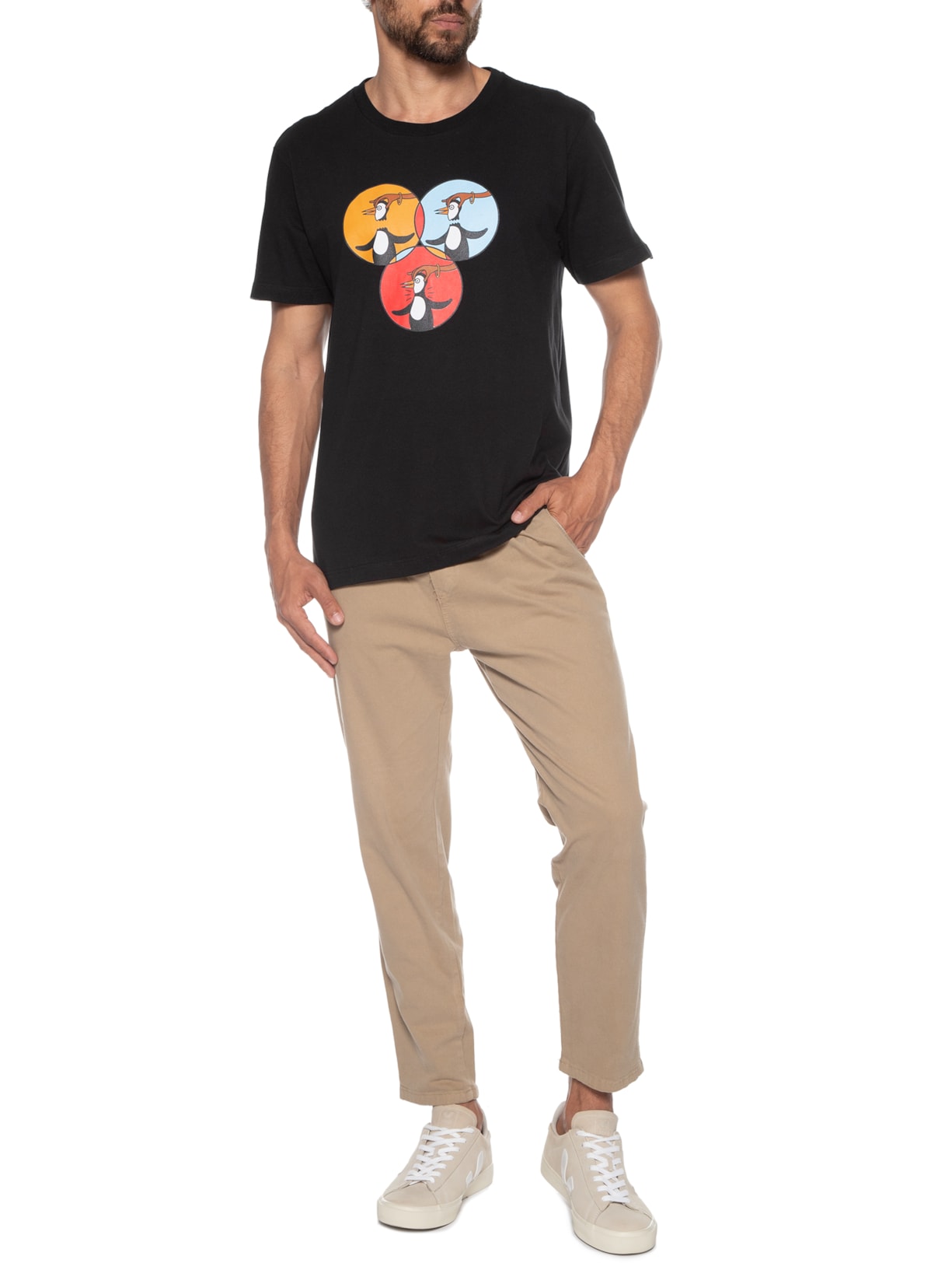 Camiseta Masculina Original Preto Original Penguin