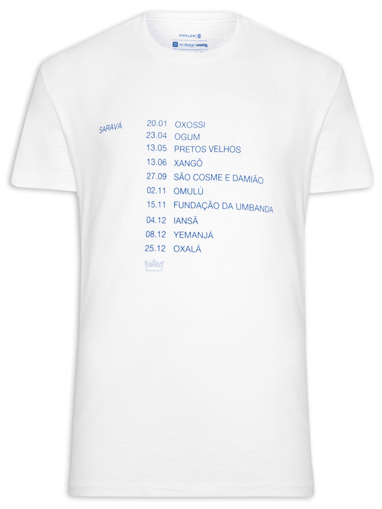 Camiseta Masculina Orixas - Branco