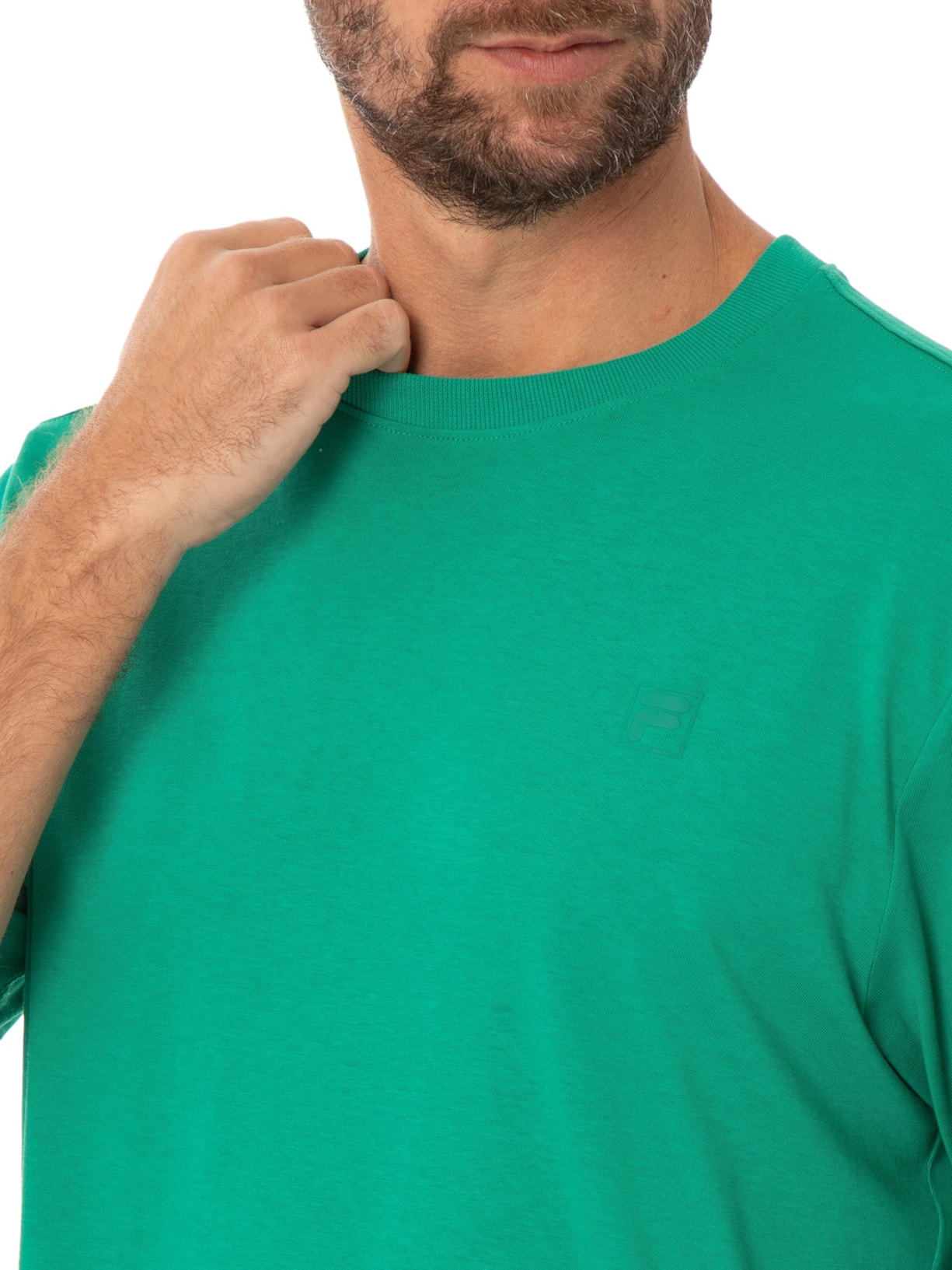 Camiseta Masculina Over Box Soft Blend Verde Fila