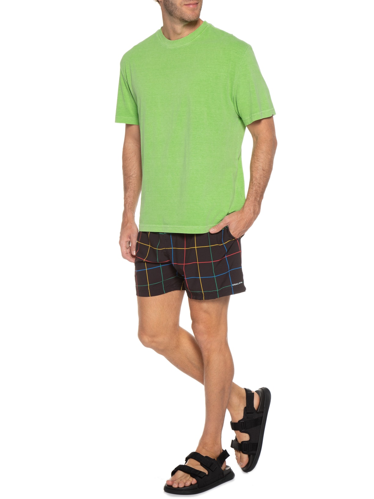 Camiseta Masculina Over Ecodye Verde Osklen