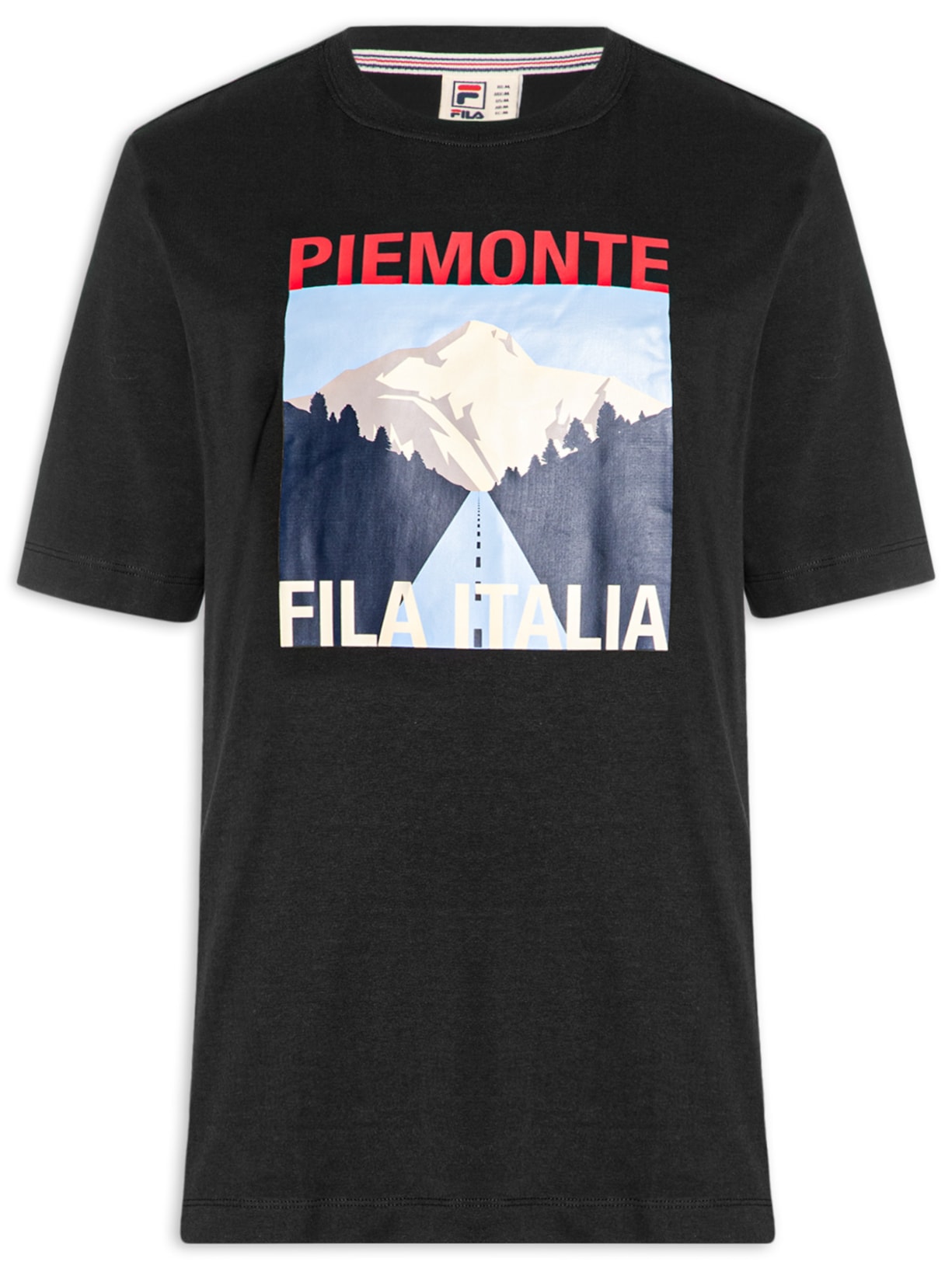 Camiseta Masculina Over Piemonte Preto Fila