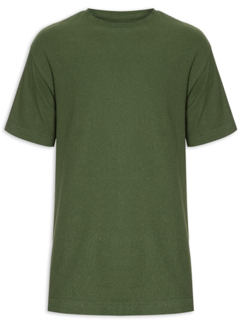 Camiseta Masculina Over Recycled - Verde