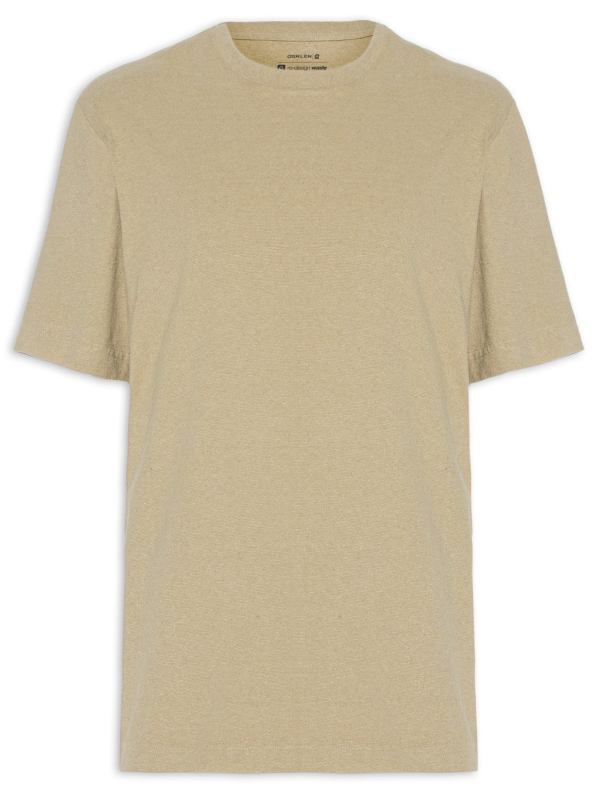 Camiseta Masculina Over Recycled Yoke Manga Curta - Marrom