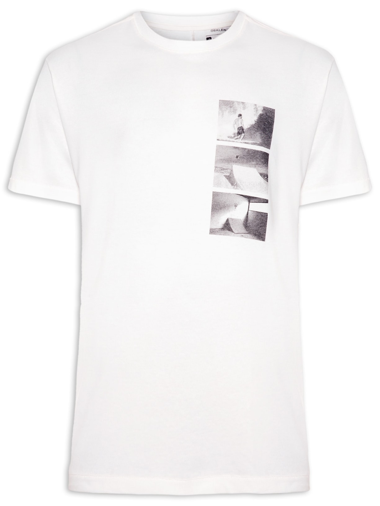 Camiseta Masculina Over Skate - Off White