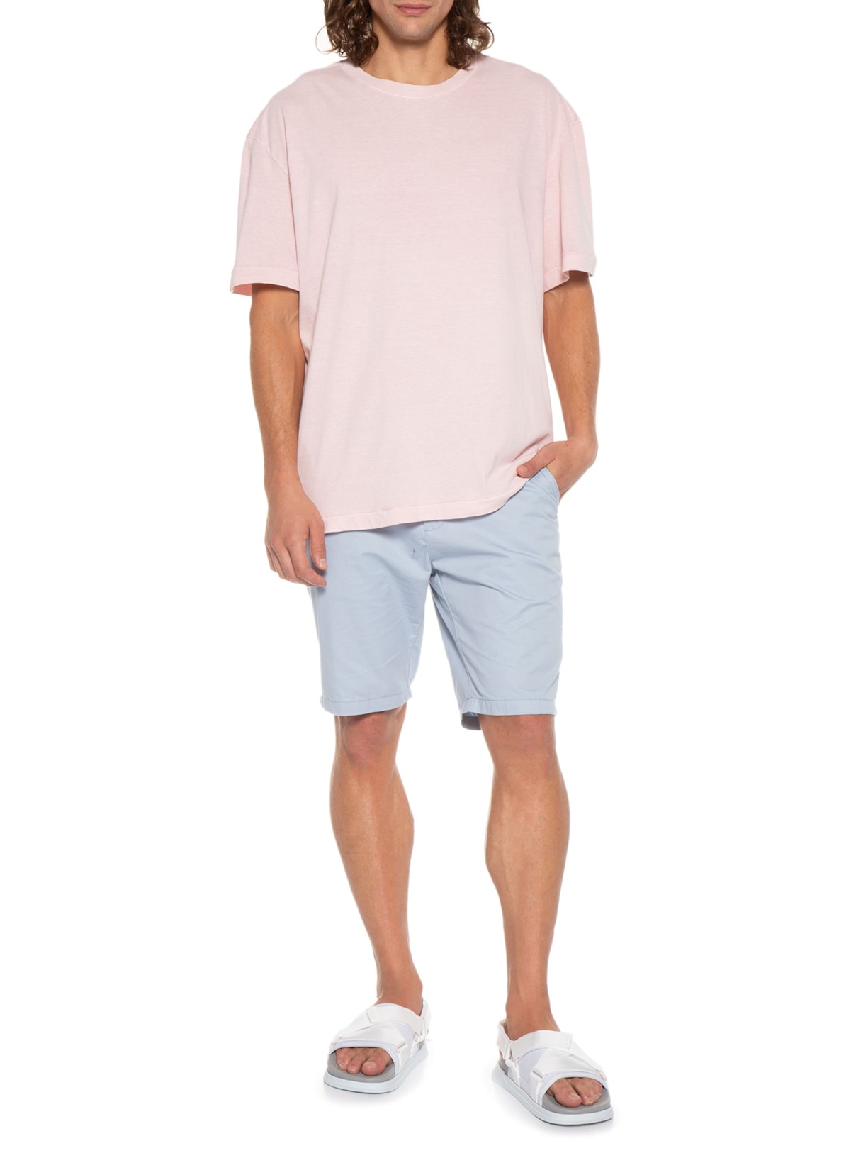 Camiseta Masculina Over Stone Eco Rosa Osklen