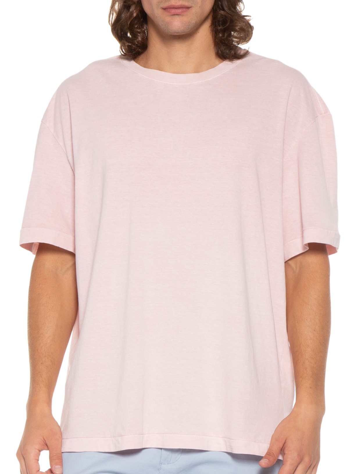 Camiseta Masculina Over Stone Eco Rosa Osklen