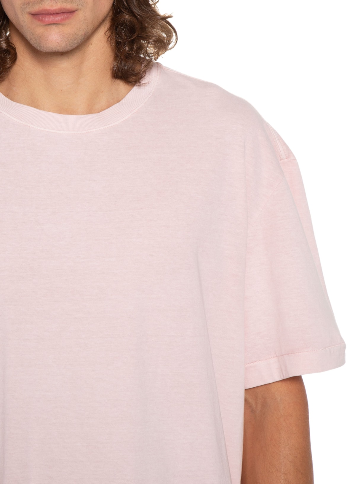 Camiseta Masculina Over Stone Eco Rosa Osklen