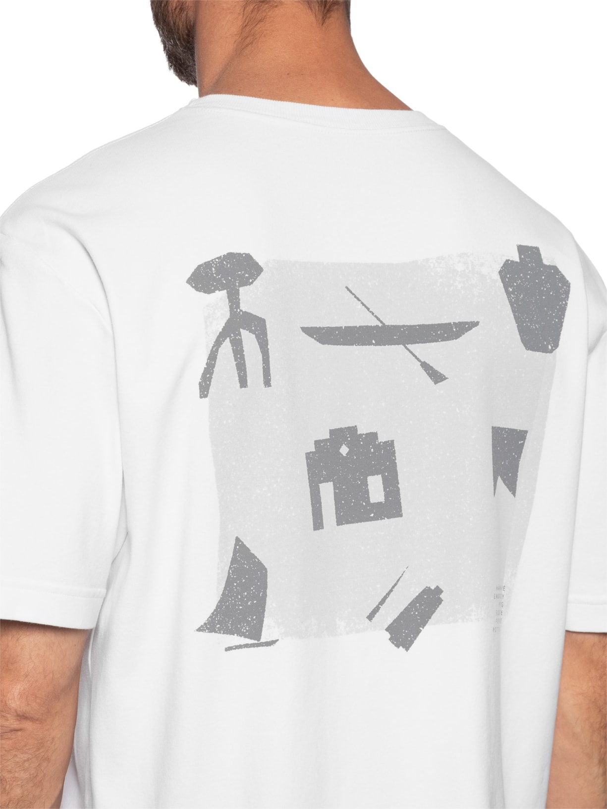 Camiseta Masculina Oversized Culture Branco Austral