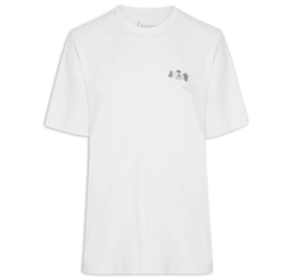 Camiseta Masculina Oversized Culture - Branco