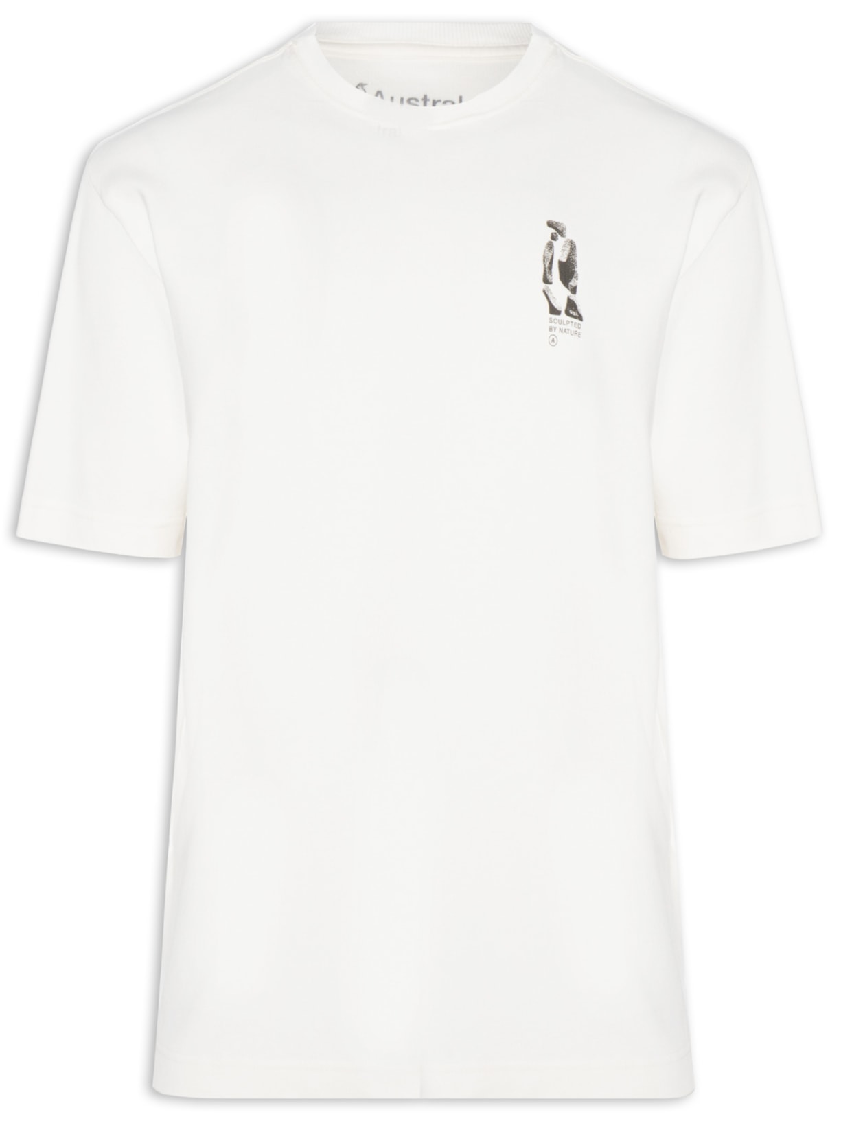 Camiseta Masculina Oversized Estampa Cluster - Branco